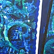 Zwei Stäbe/Blau