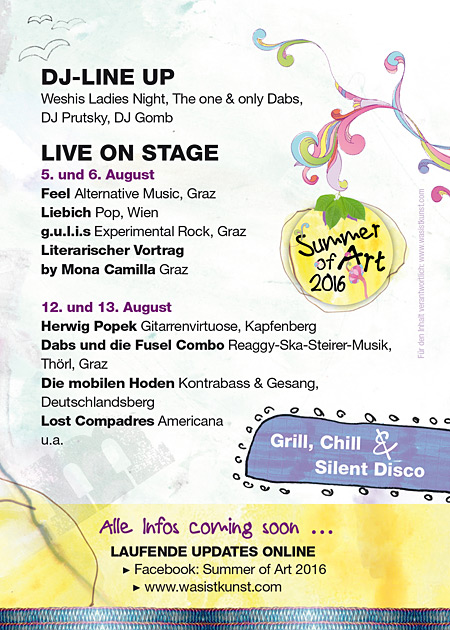 Konzertprogramm und Line up
